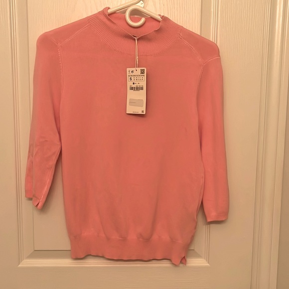 NWT Zara Pink Sweater Size S - Picture 1 of 1